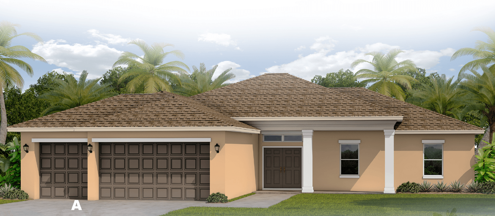 Villa Porto 3 Car Plan at Palm Bay in Palm Bay, FL by Palladio Homes