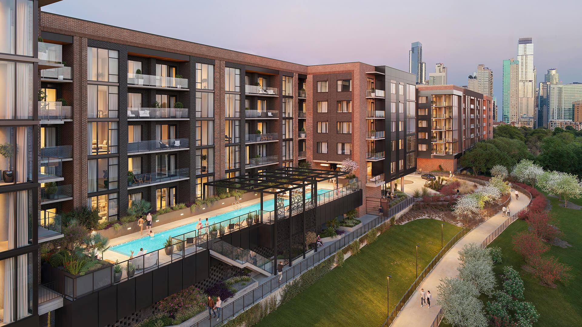 Exterior Rendering - Pool