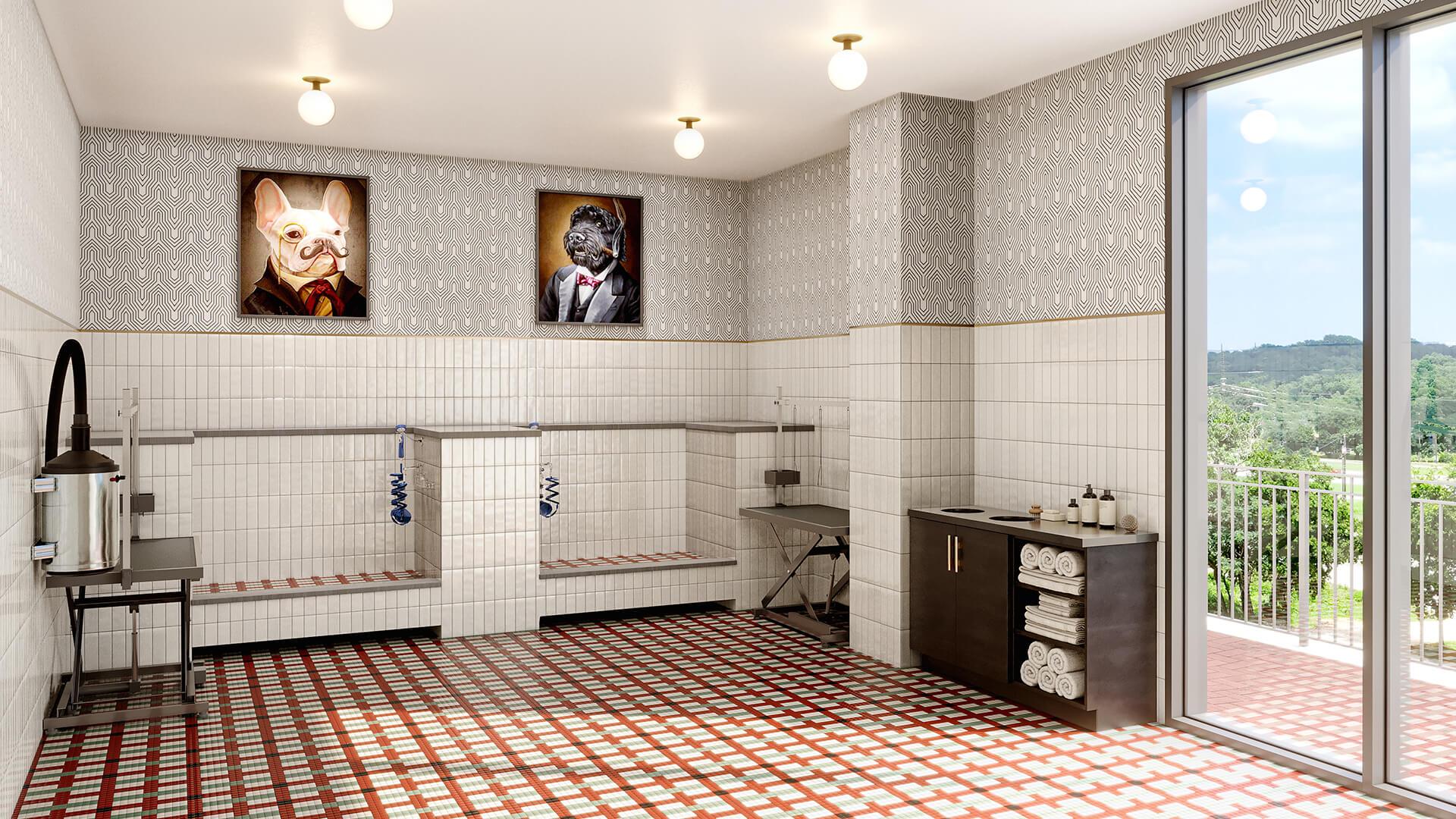 Interior Rendering - Dog Wash