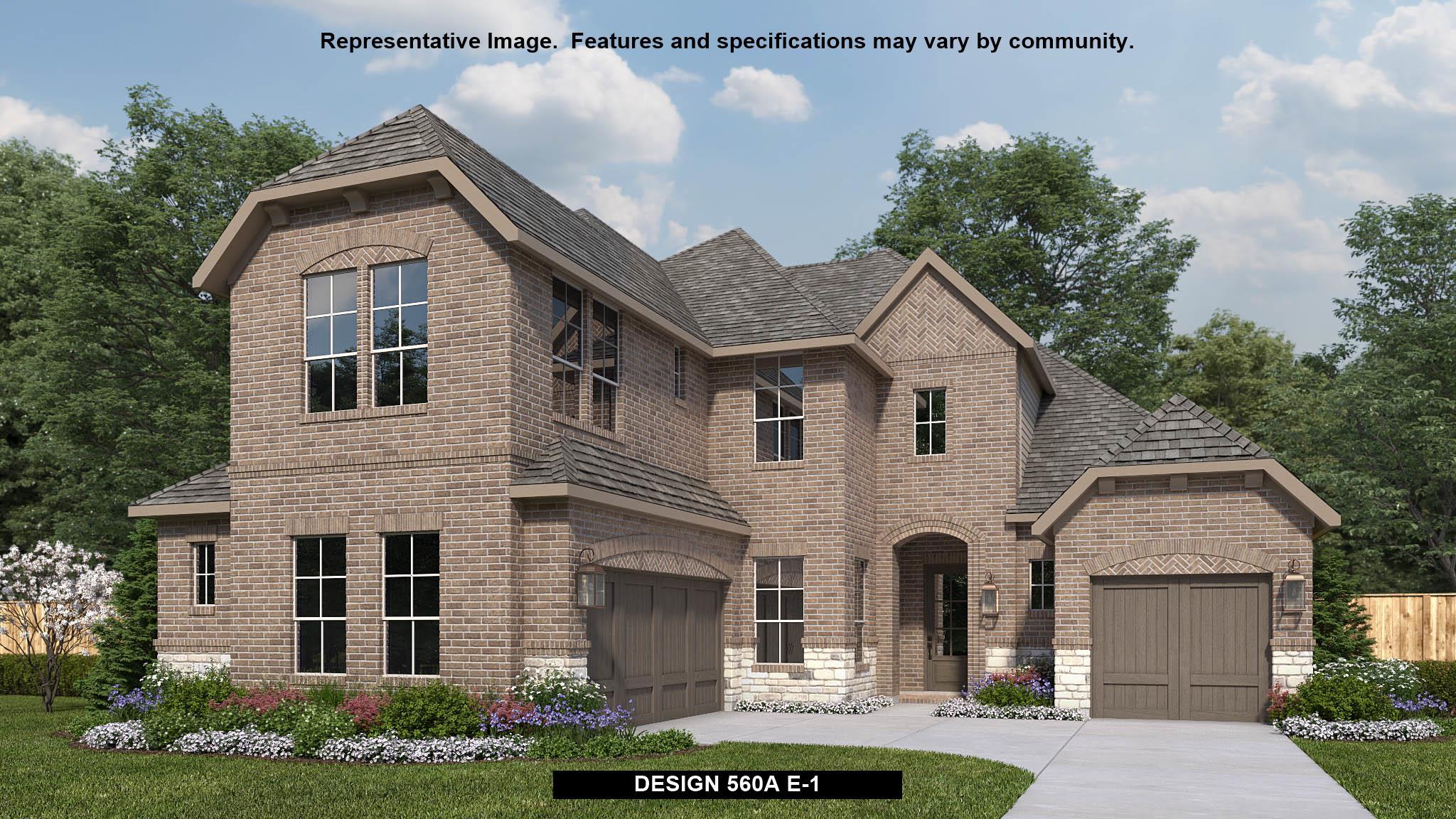 560A Plan at The Tribute 60' in The Colony, TX by BRITTON HOMES