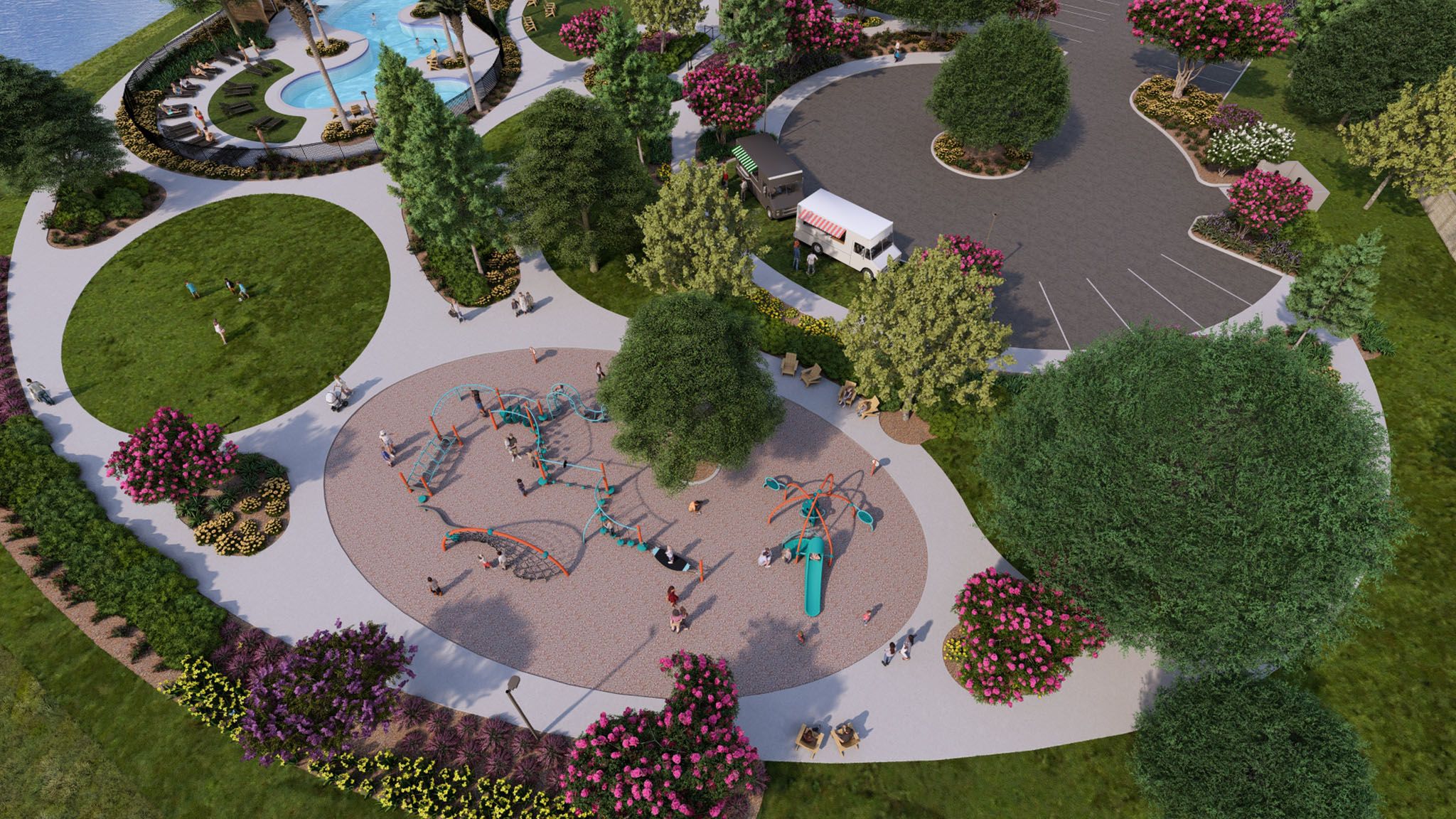 casa en Lakes Of Cane Island 55' por Perry Homes