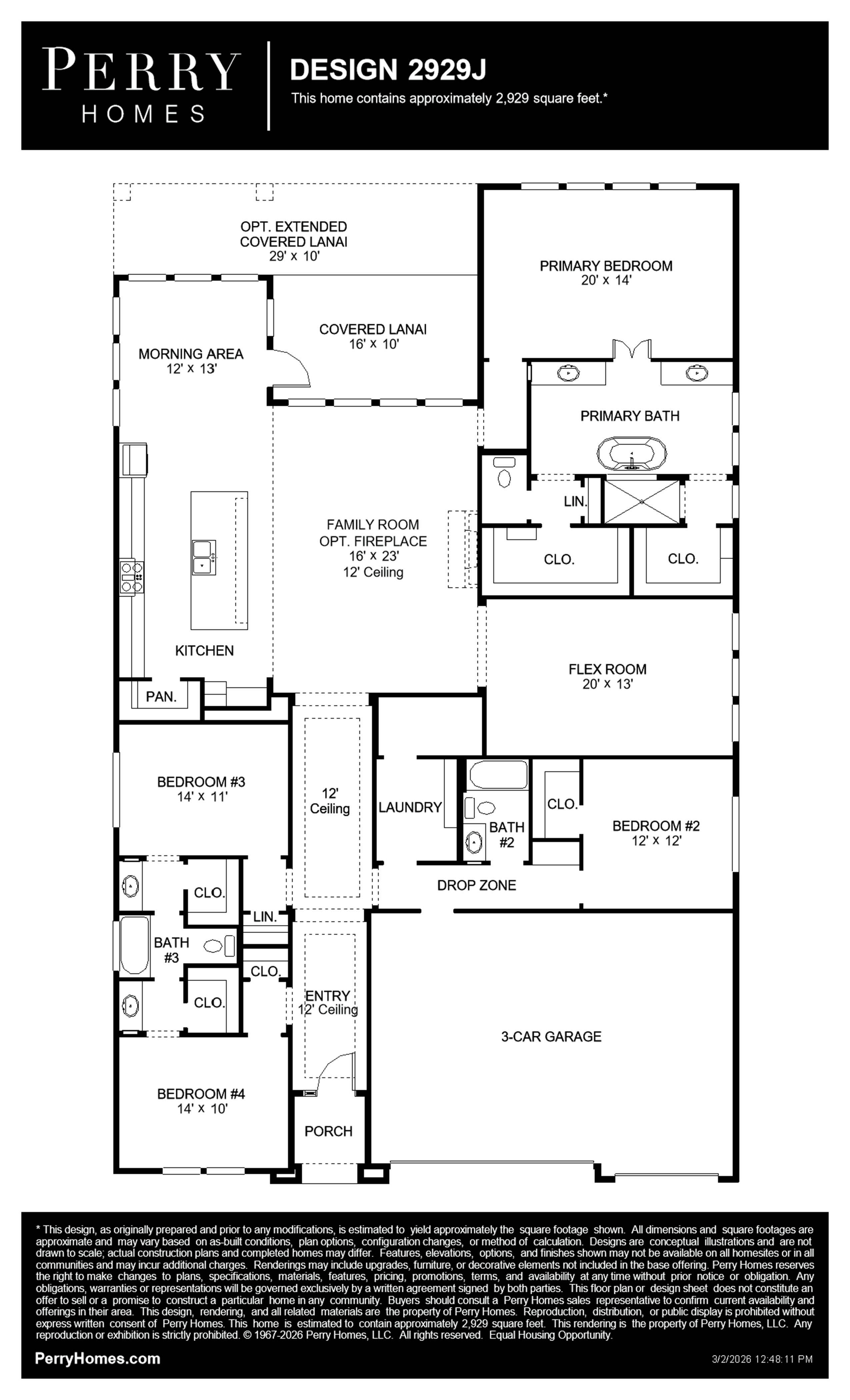 2929J floor plan