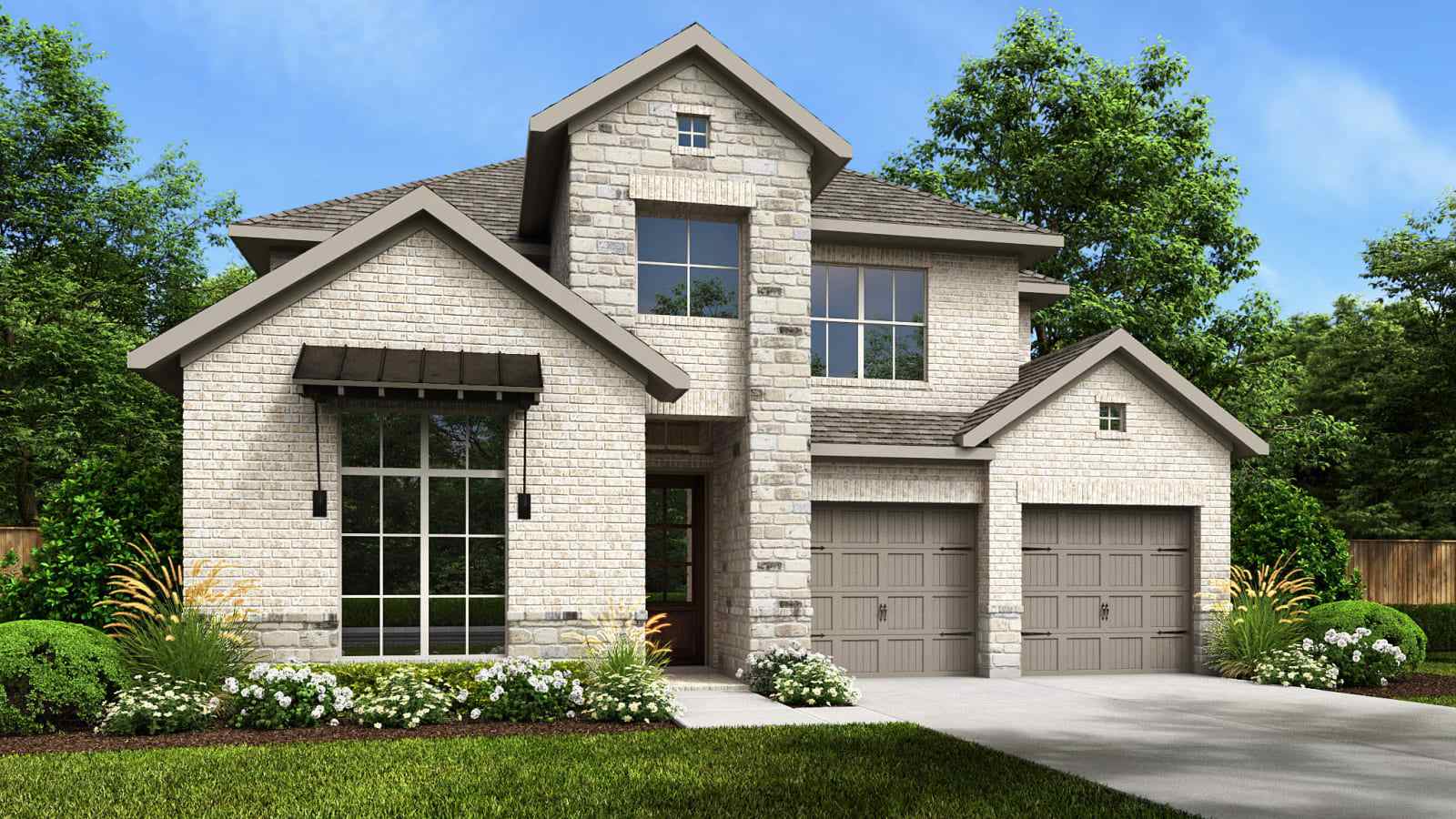 Parkside On The River West 50' por Perry Homes en Austin Texas