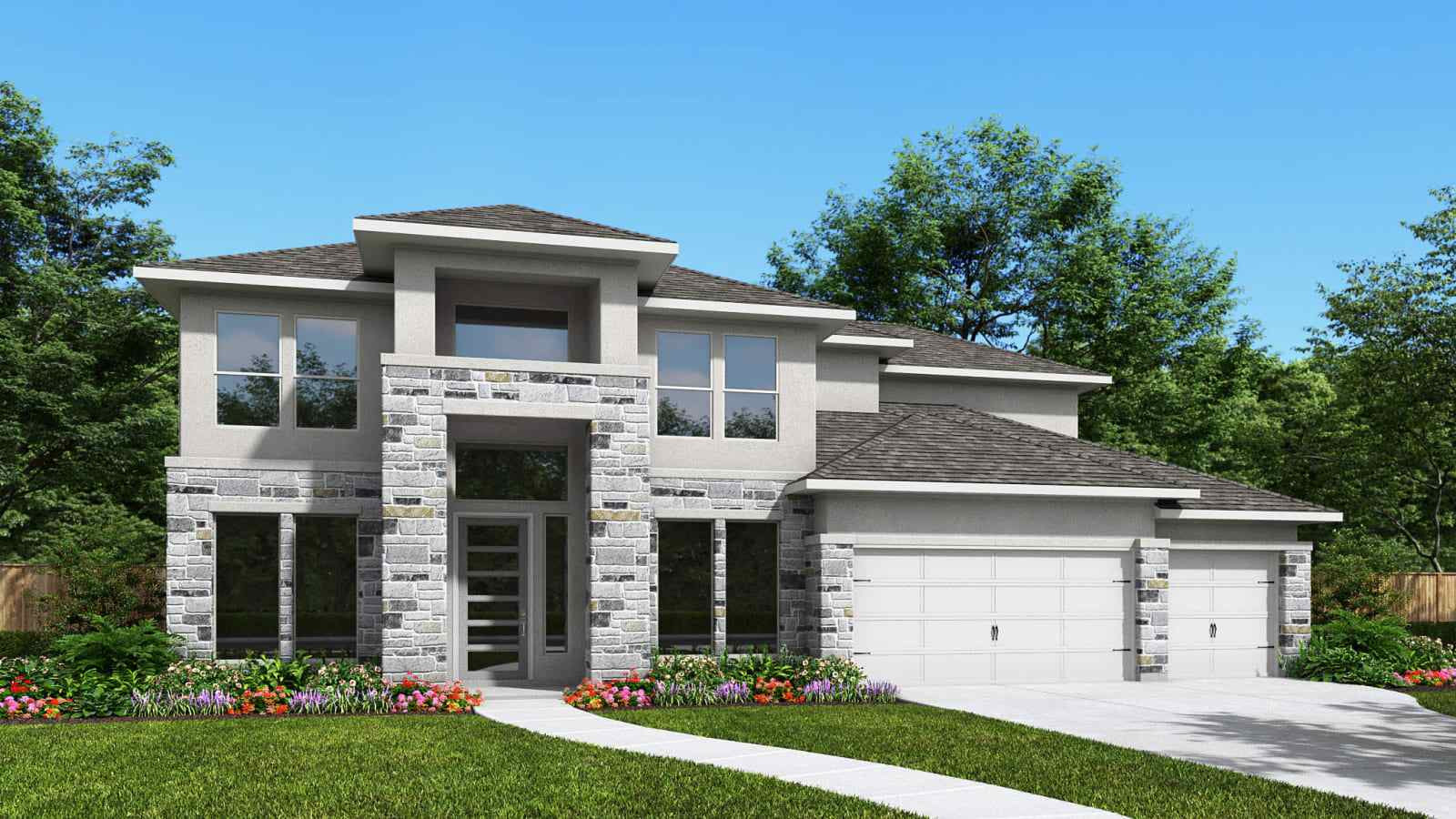 4347W - Parkside On The River West 70'/80': Georgetown, Texas - Perry Homes