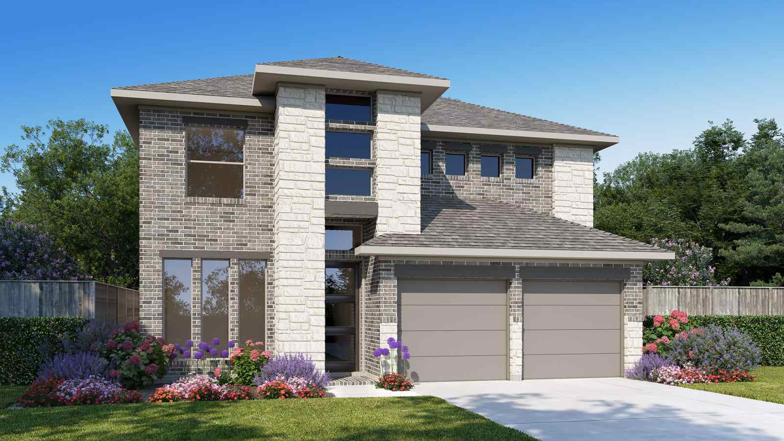 Escondido 45' por Perry Homes en Houston Texas