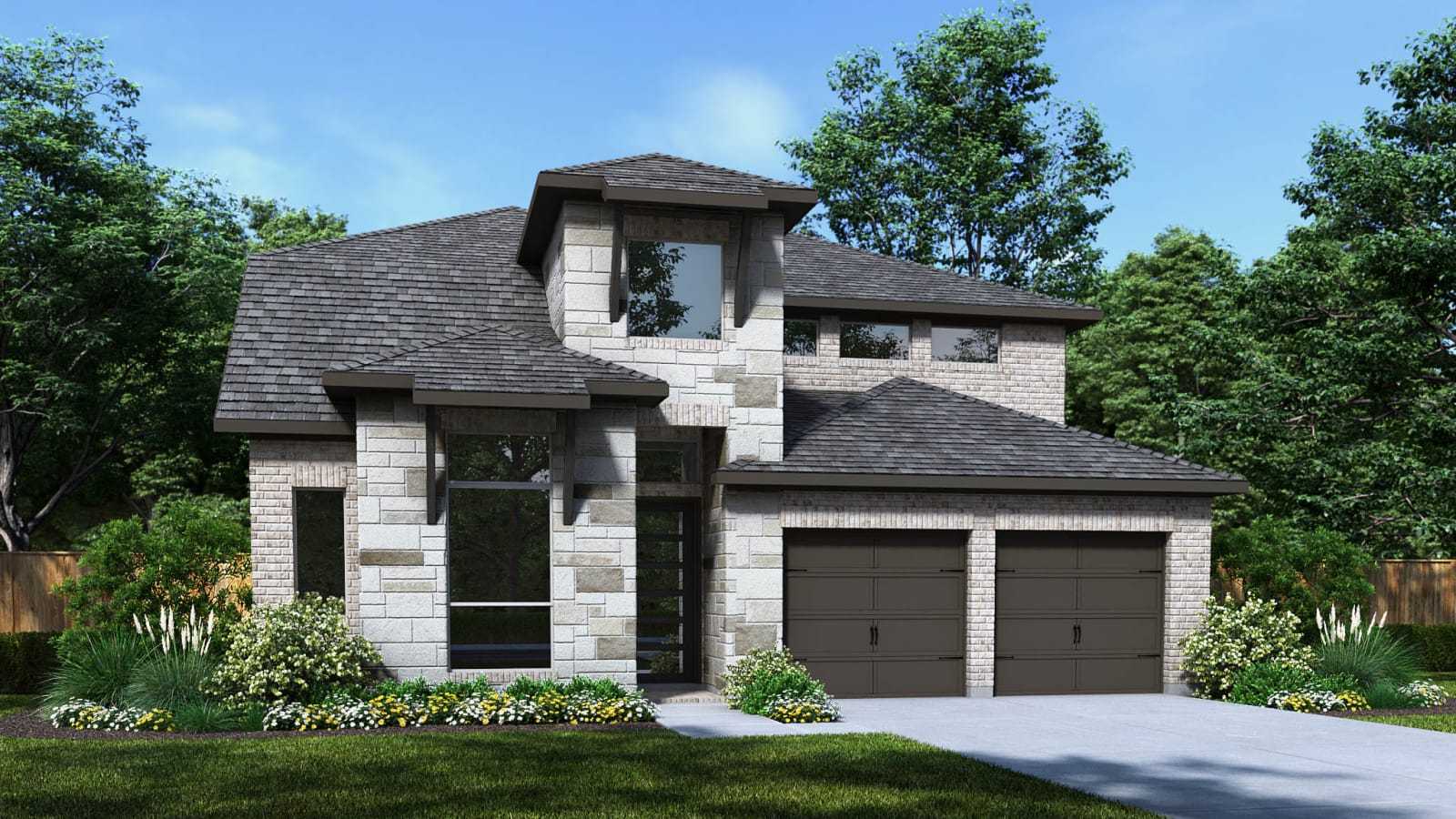 2595W - Parkside On The River West 50': Georgetown, Texas - Perry Homes