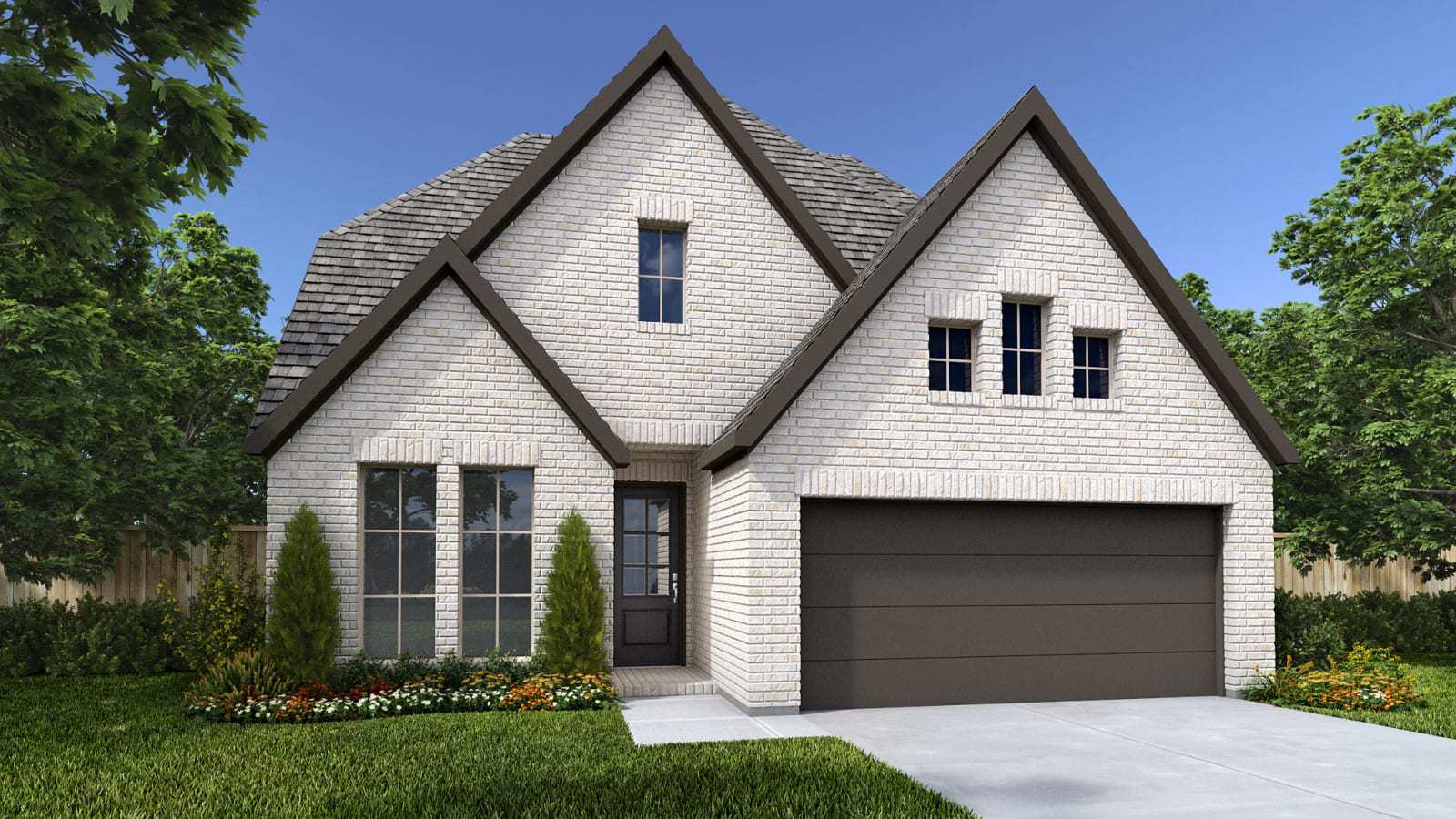Audubon Park 45' por Perry Homes en Houston Texas