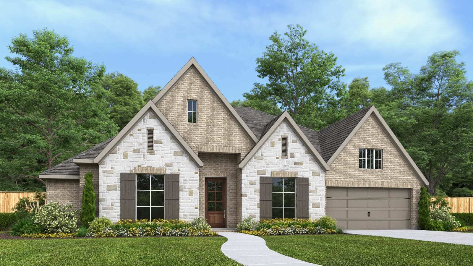Audubon Park 70' por Perry Homes en Houston Texas