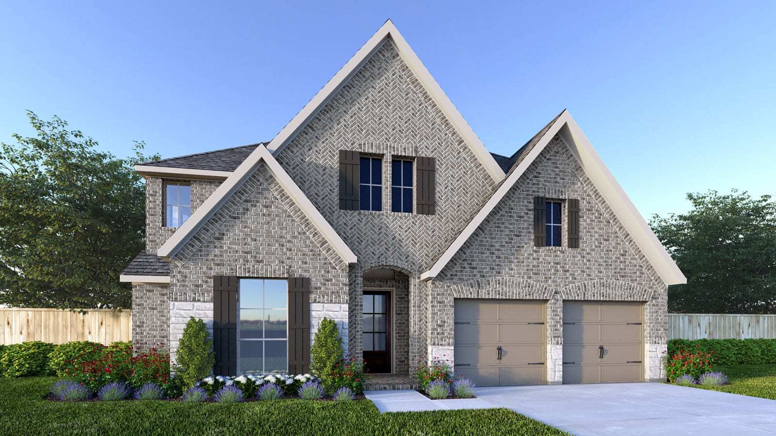 Parkside On The River West 60' por Perry Homes en Austin Texas