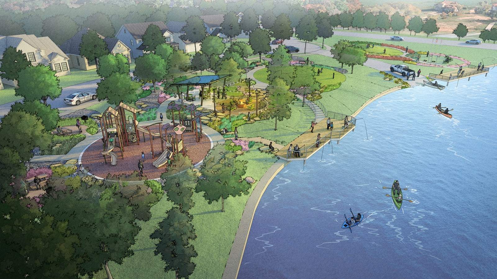 casa en Walden Creek 45' por Perry Homes