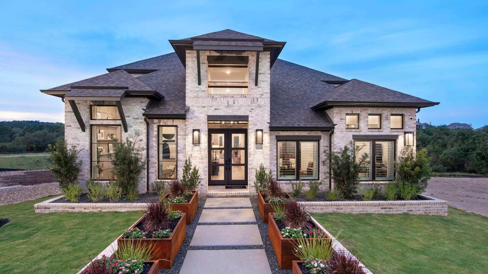 Johnson Ranch 55' por Perry Homes en San Antonio Texas
