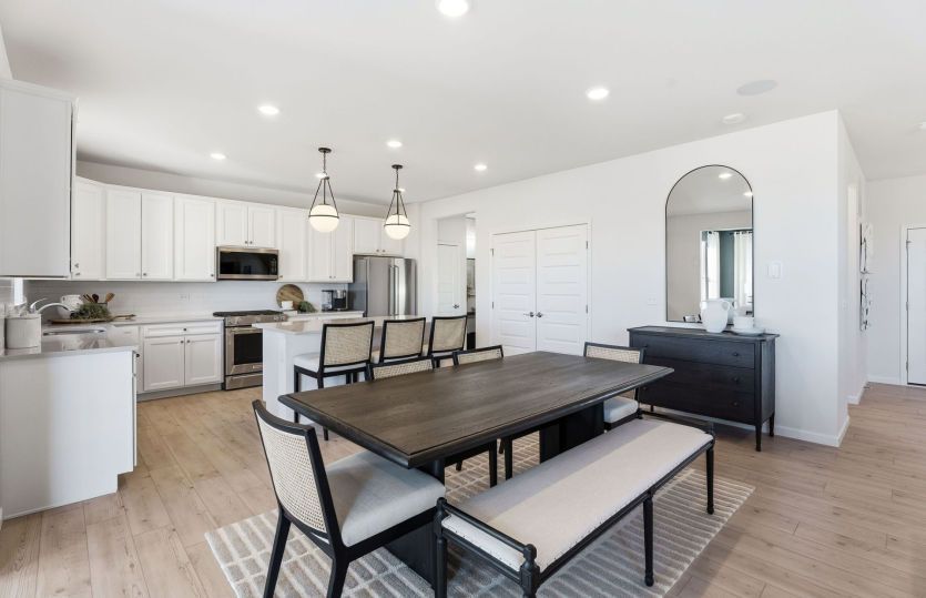 Cafe, Adjacent to Gathering Room, Kitchen, and Optional Sunroom