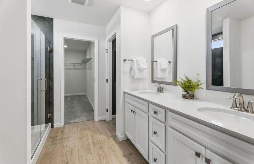 Private Owner's Bath with Dual Vanities
