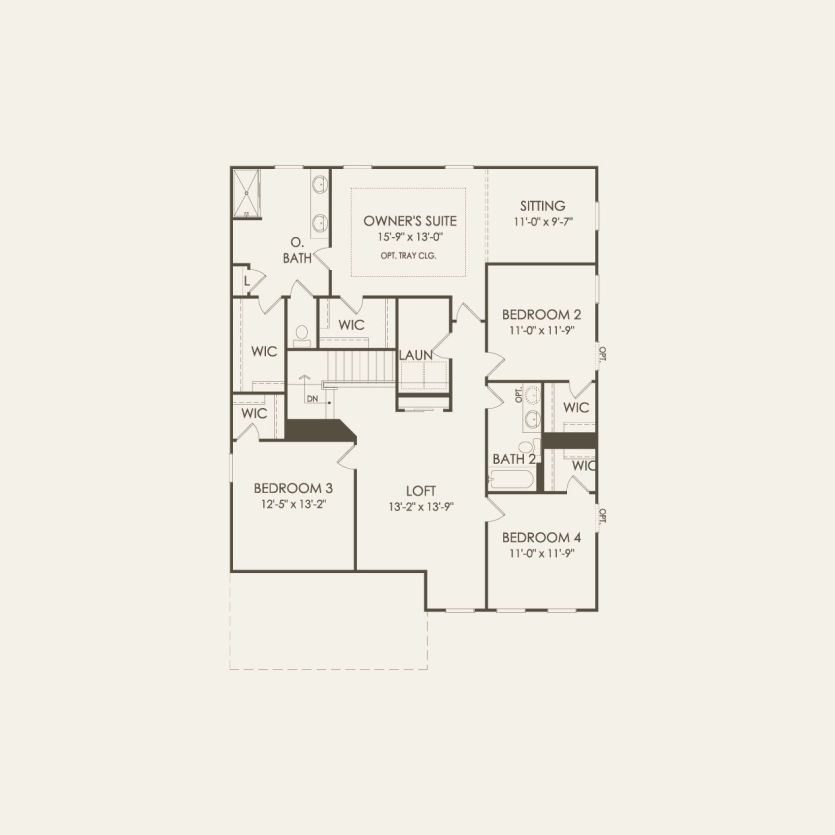 Second Floor 4 br / 2.5 ba
