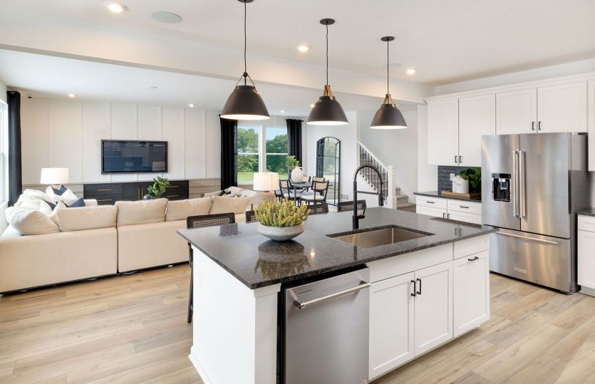 Kitchen overlooking Gathering Area
