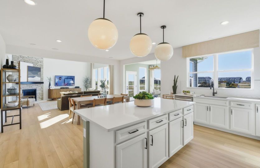 Kitchen with Large Breakfast Bar