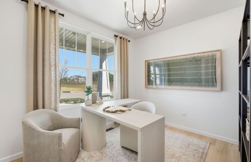 Flex Room or Home Office, Adjacent to Foyer