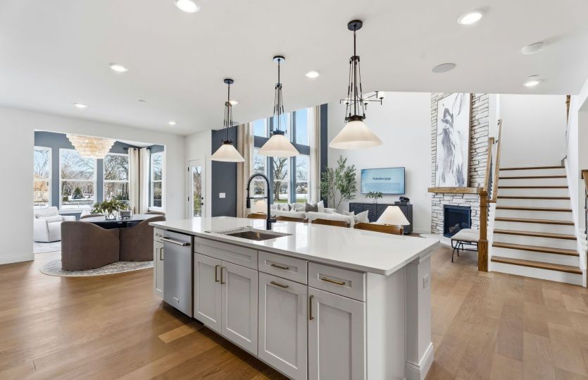 Kitchen overlooking Gathering Room