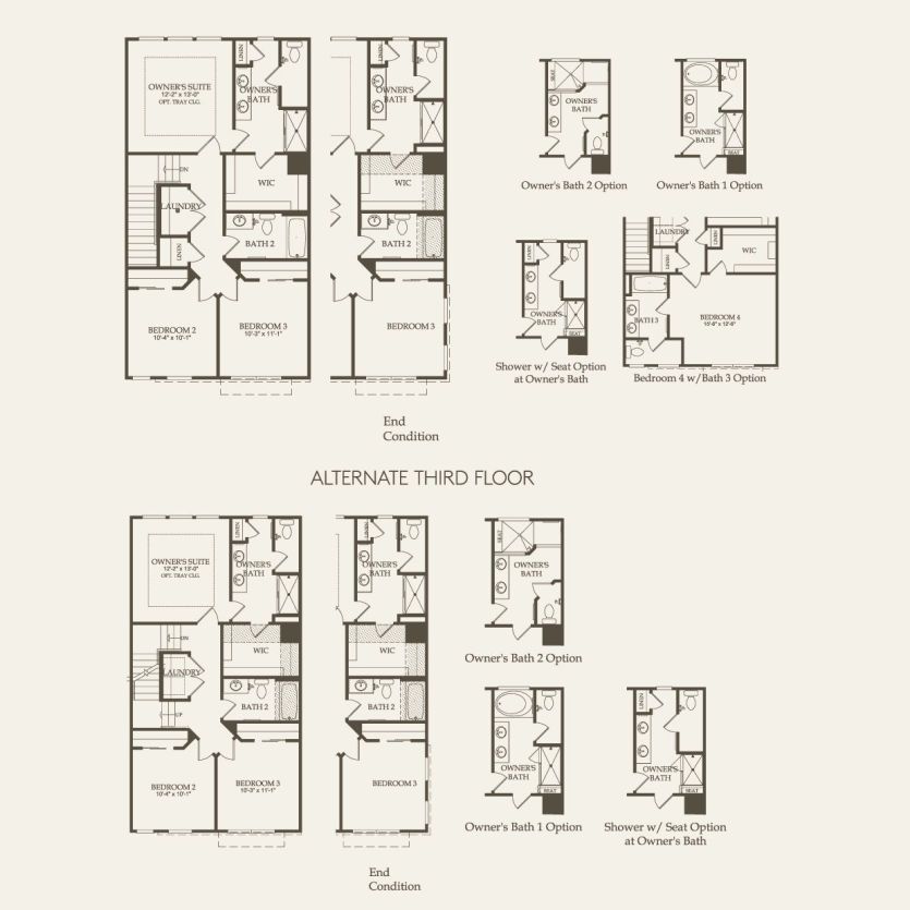 Third Floor 3 br / 2.5 ba