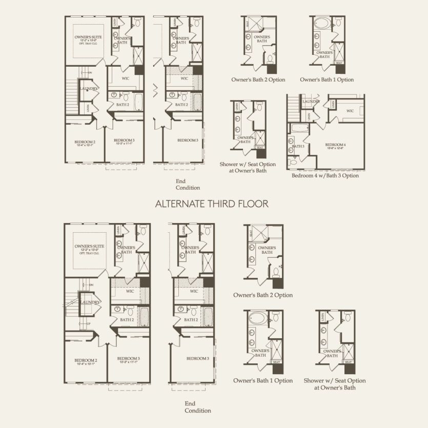 Third Floor 3 br / 2.5 ba