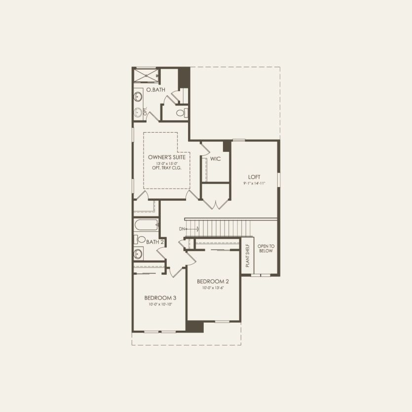 Second Floor 3 br / 2.5 ba