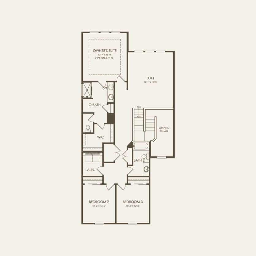 Second Floor 3 br / 2.5 ba