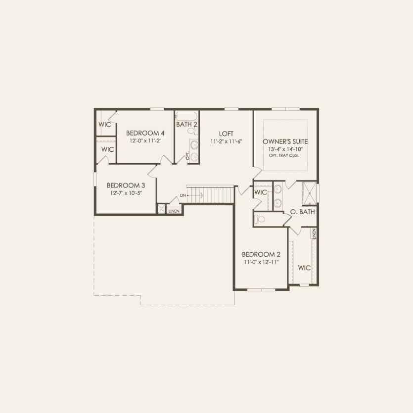 Second Floor 4 br / 2.5 ba