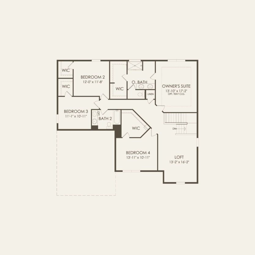 Second Floor 4 br / 2.5 ba