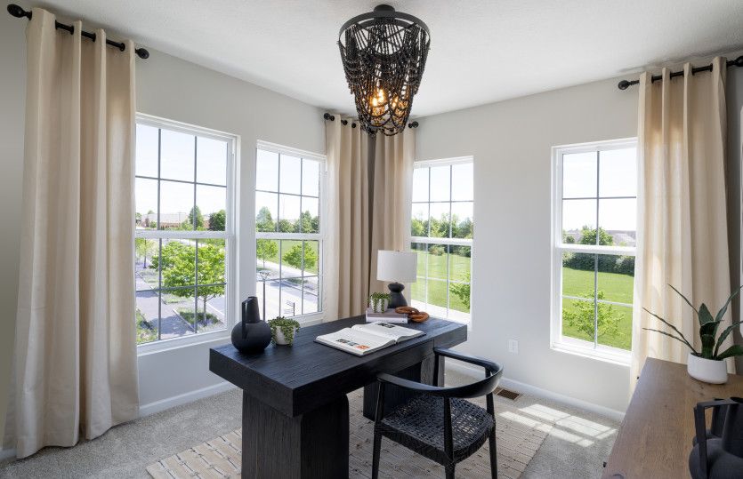 Secondary Bedroom Showcased as an Office