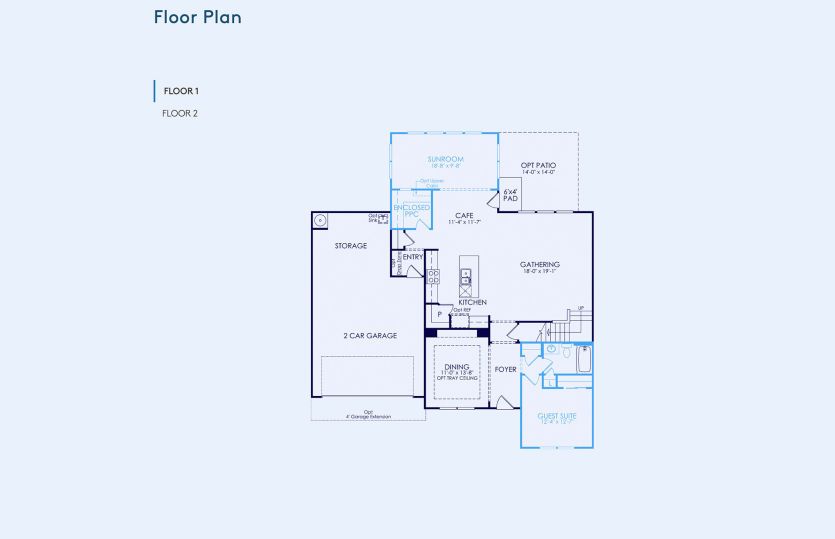 Woodward Floor Plan, Quick Move-In Home, Floor 1