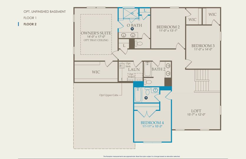 Riverton Floor Plan, Quick Move-In Home, Floor 2