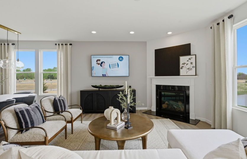 Gathering Room with Opt. Fireplace