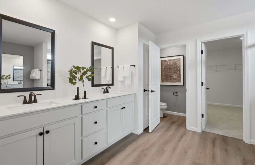 Owner's Bath with Double Sink Vanity