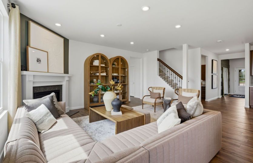 Spacious Gathering Room with opt. Fireplace