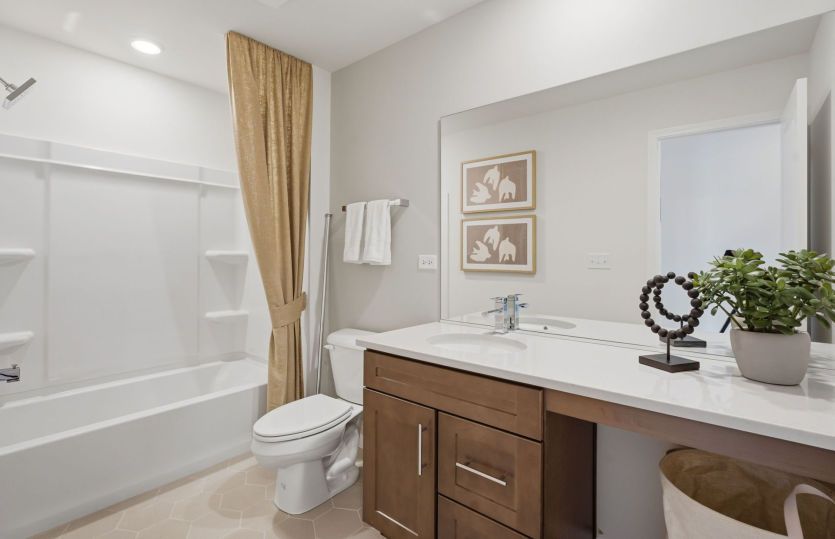 Stylish Shared Bathroom Upstairs
