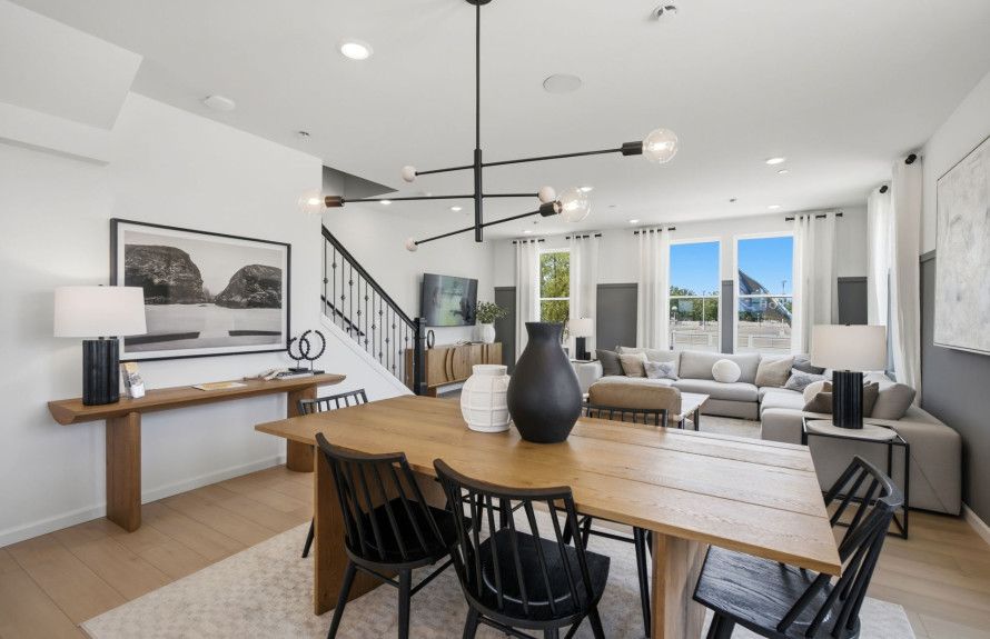 Café Opens to the Kitchen and Gathering Room