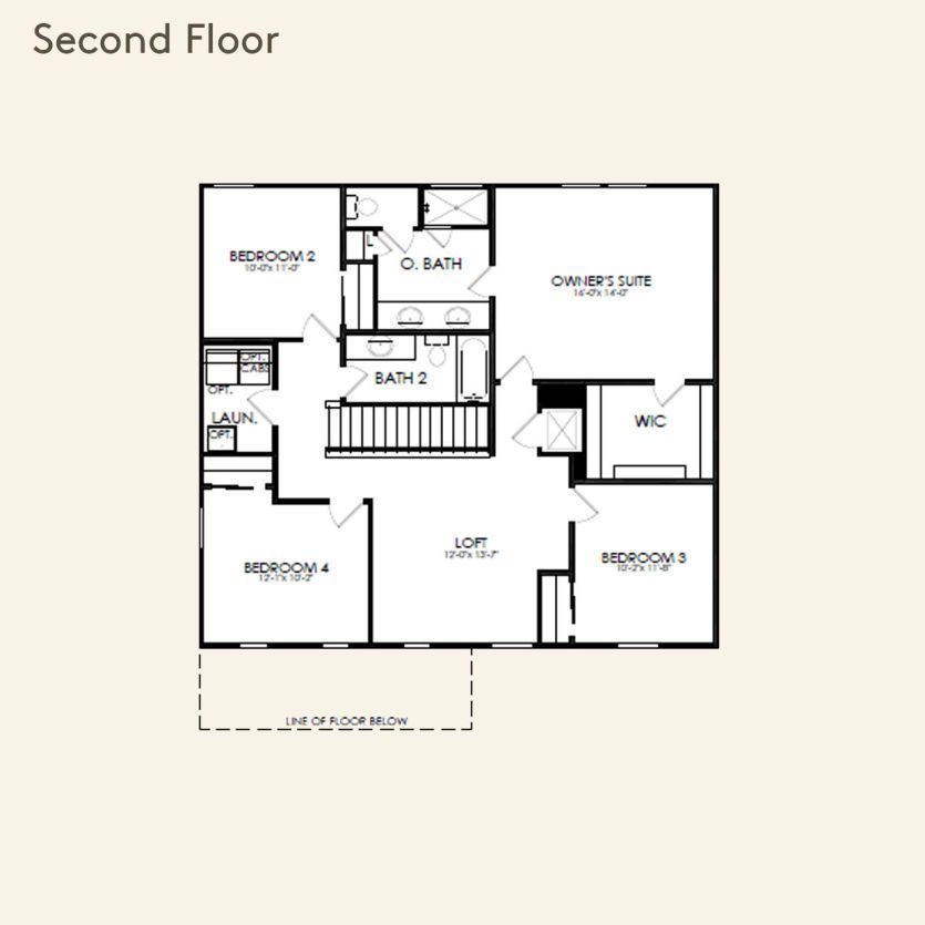Second Floor 4 br / 2.5 ba