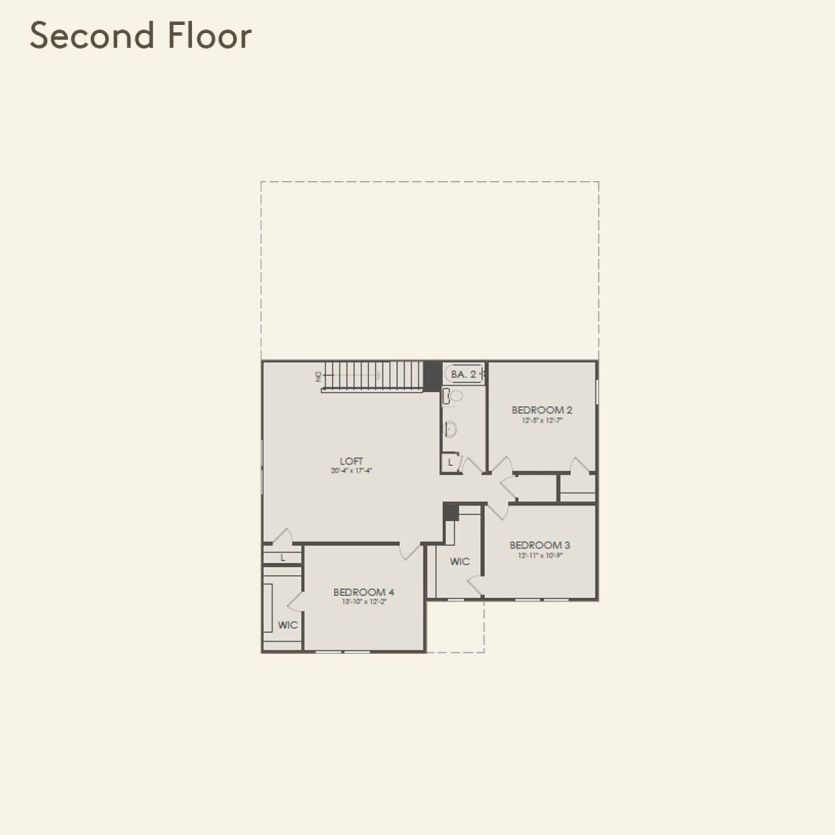 Second Floor 4 br / 2.5 ba
