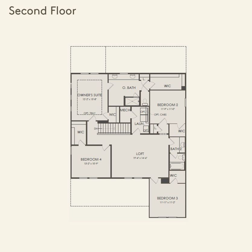 Second Floor 4 br / 2.5 ba