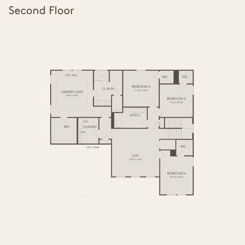 Second Floor 4 br / 2.5 ba