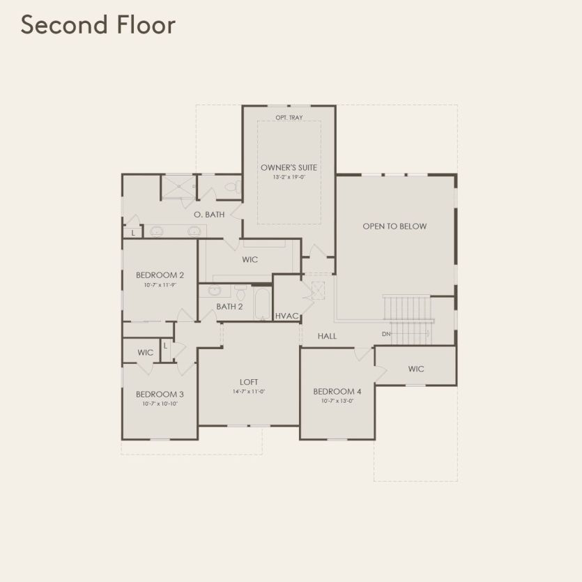 Second Floor 4 br / 2.5 ba