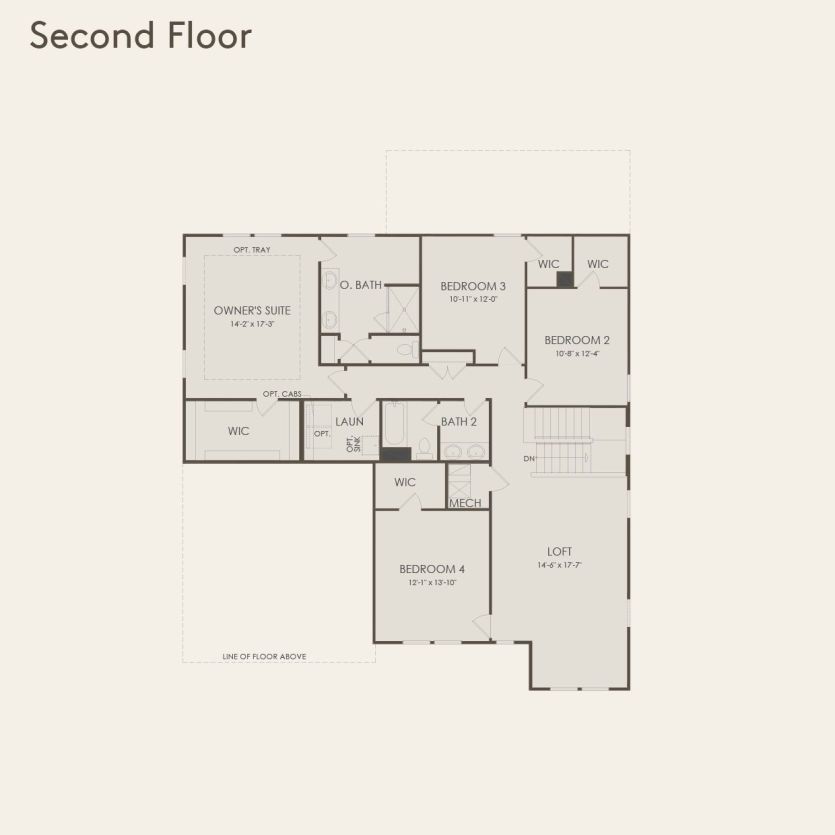 Second Floor 4 br / 2.5 ba