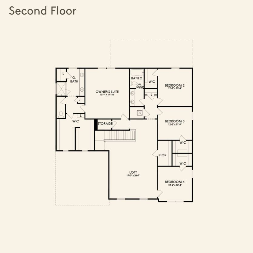 Second Floor 4 br / 2.5 ba