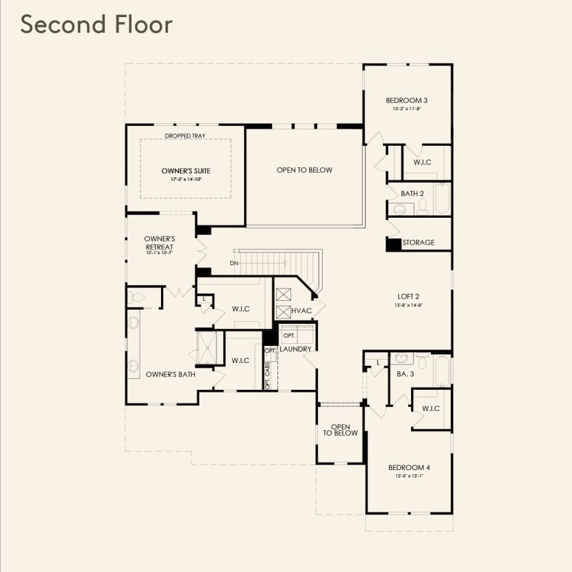 Second Floor 4 br / 3.5 ba