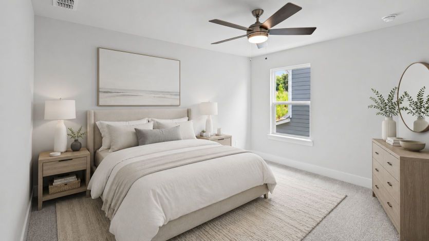 Virtual staging bedroom