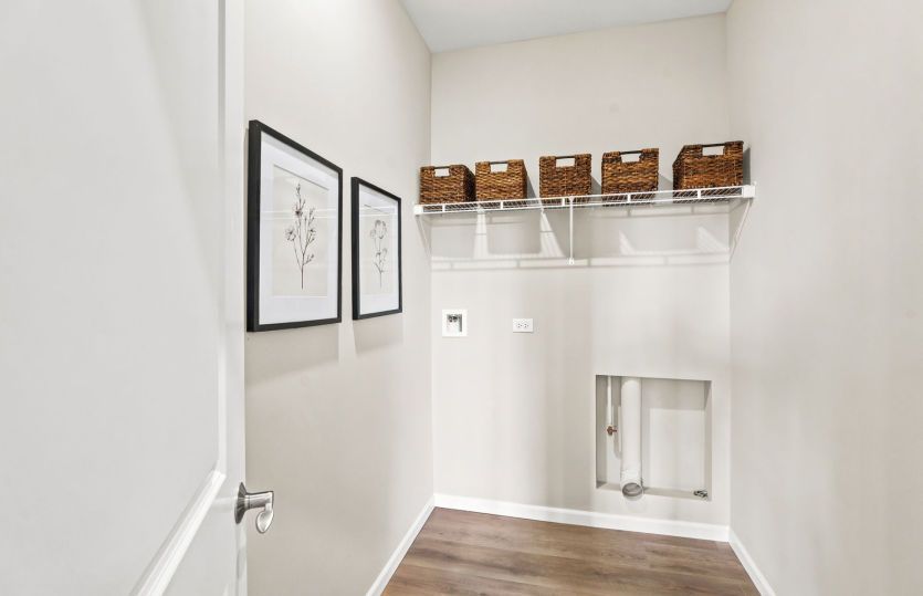 Laundry Room with Shelving