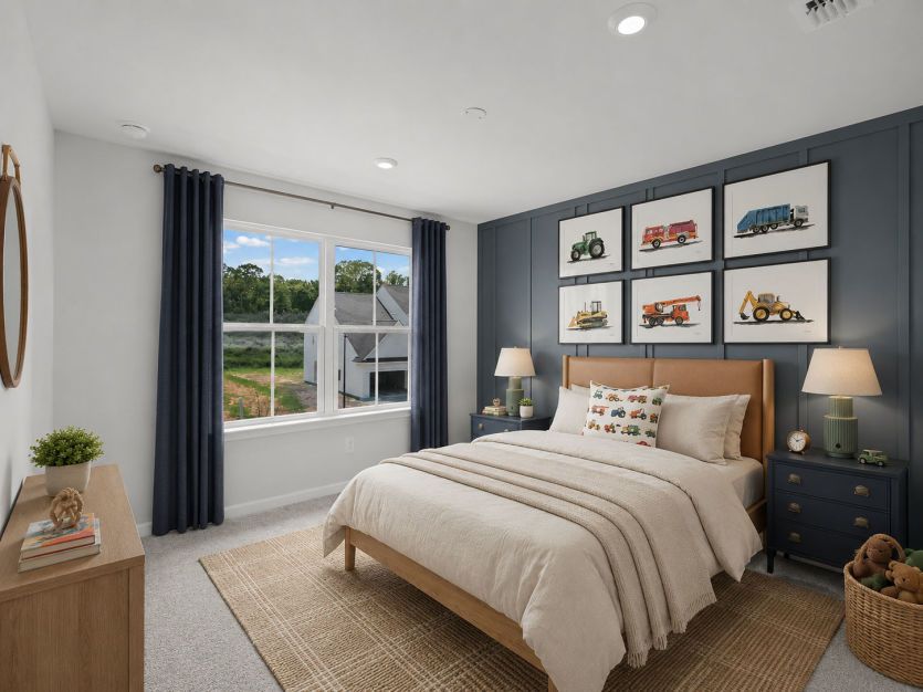 Bedroom (virtually staged)