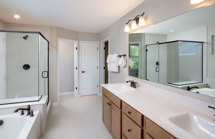 Owner's Bath with Double Bowl Vanity
