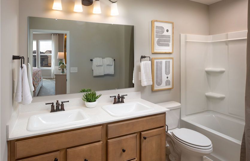 Second Full Bath with Double Bowl Vanity