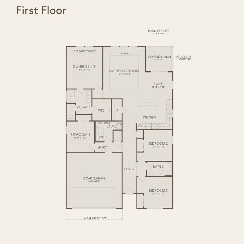 First Floor 4 br / 2 ba